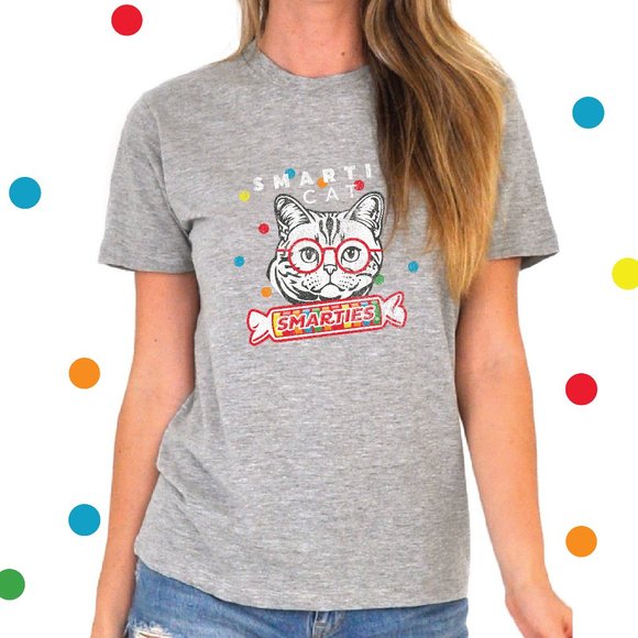 Smarties® SmartieCat Unisex Grey Shirt - Picture 3 of 7